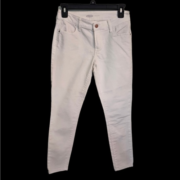 OLD NAVY WHITE SUPER SKINNY JEANS - SZ 2P - Picture 1 of 4